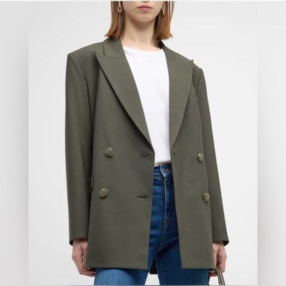 VERONICA BEARD Dickey Pantsuit Jacket Hutchinson Blazer Arte Pants Loden Green 4 - Picture 15 of 16